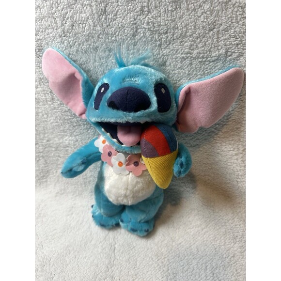 Disney Aulani Exclusive Stitch Shave Ice Plush Doll Used Great Condition - Picture 1 of 12